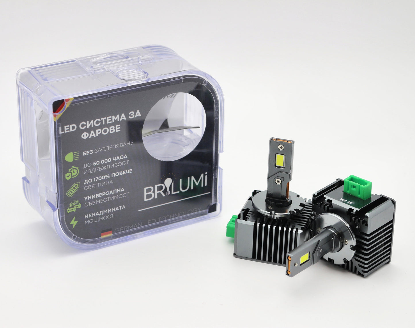 Sistem LED pentru faruri D3S - BRILUMI XENITE - 100W - CANBUS 6000K