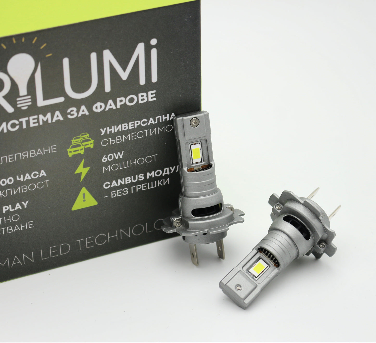 Sistem LED pentru faruri H7 - PLUG & PLAY - BRILUMI EVOLVE - 60W - CANBUS 6000K