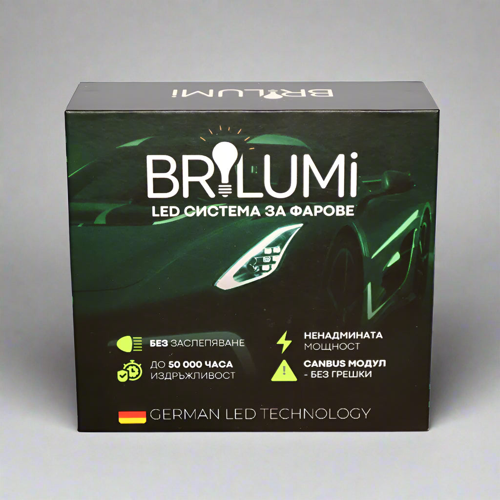 Sistem LED cu lupe pentru faruri H11 - BRILUMI OPTIX - 100W - CANBUS 6000K