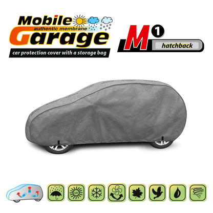 Husă pentru mașină Kegel Mobile mărimea M1 gri pentru Hatchback 355-380 cm