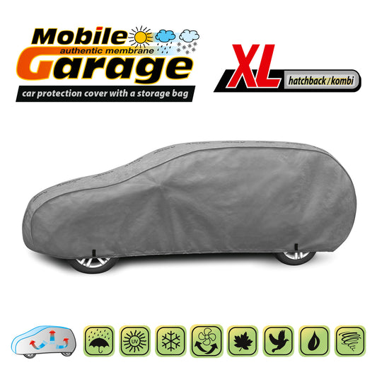 Husă pentru mașină Kegel Mobile mărimea XL gri pentru Hatchback sau Combi 455-485 cm
