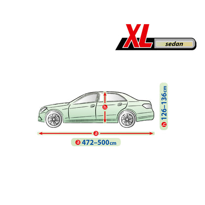 Husă pentru mașină Kegel Mobile mărimea XL gri pentru Sedan 472-500 cm