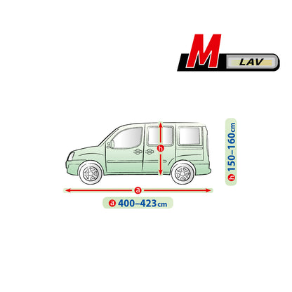 Husă pentru mașină Kegel Mobile mărimea M gri pentru VAN 400-423 cm