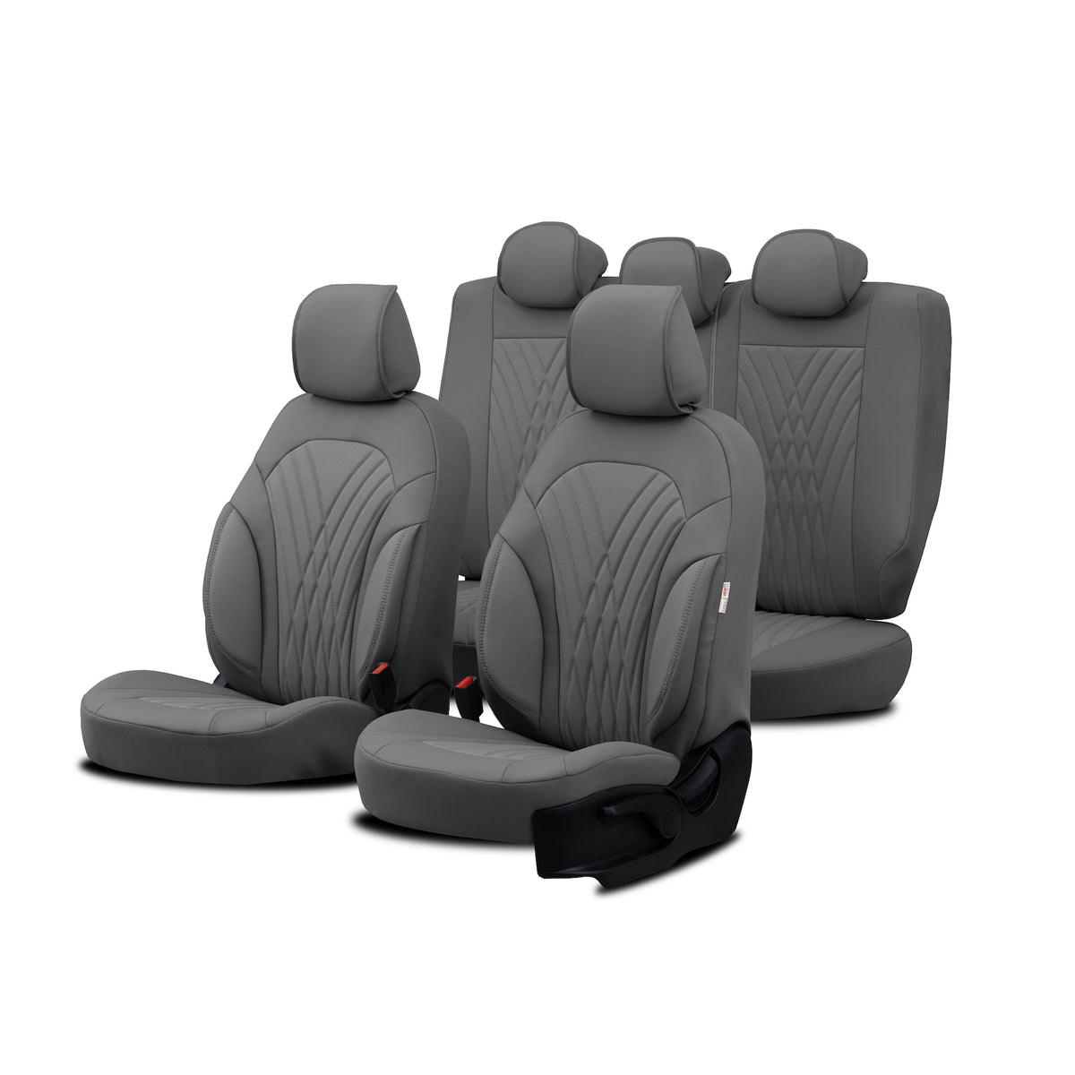 Set de tapițerie Progressive 103 – gri închis, pentru scaunele din față și din spate