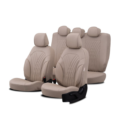 Set de tapițerie Progressive 102 – Bej, pentru scaunele din față și din spate