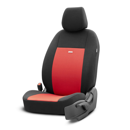 Set de tapițerie Selectedfit Flex 104 – negru/roșu, pentru scaunele din față și din spate