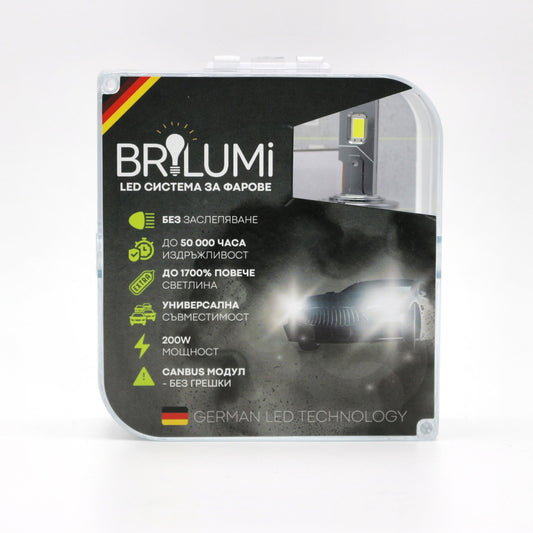 Sistem LED pentru faruri D2S - BRILUMI XENITE - 100W - CANBUS 6000K