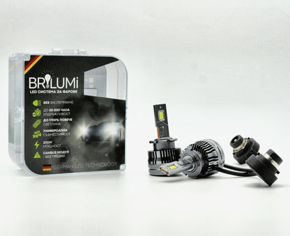 Sistem LED pentru faruri D2S - BRILUMI XENITE - 100W - CANBUS 6000K