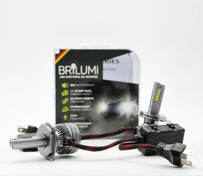 Becuri Bi-LED H4 BRILUMI ZENITH 200W CANBUS 6000K – Lumină Puternică