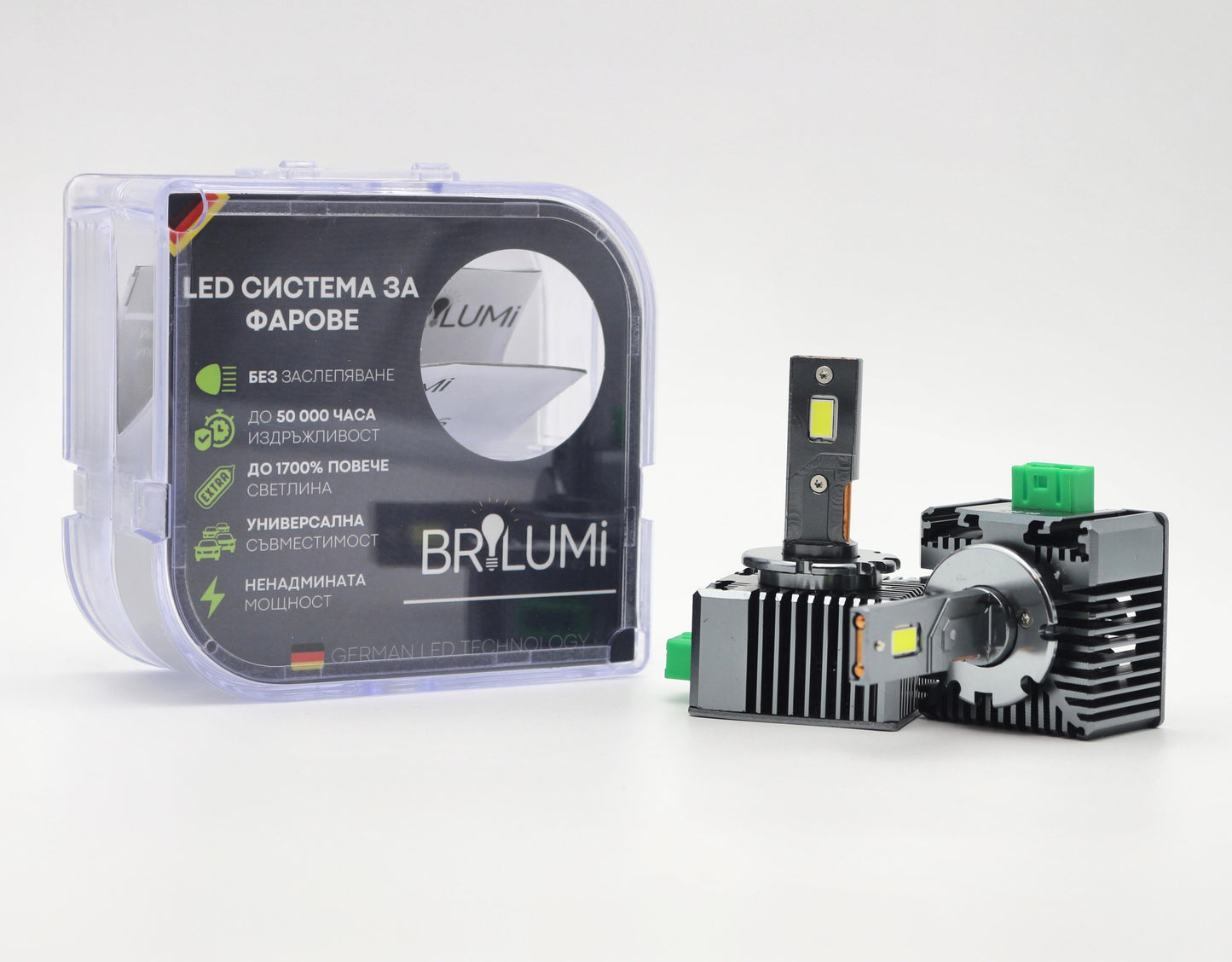 Sistem LED pentru faruri D3S - BRILUMI XENITE - 100W - CANBUS 6000K
