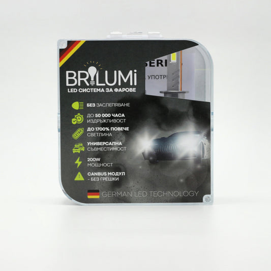 Becuri LED H1 BRILUMI ZENITH 200W CANBUS 6000K – Lumină Puternică