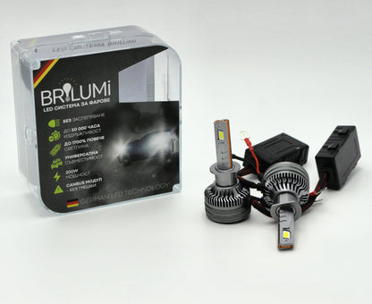 Becuri LED H1 BRILUMI ZENITH 200W CANBUS 6000K – Lumină Puternică