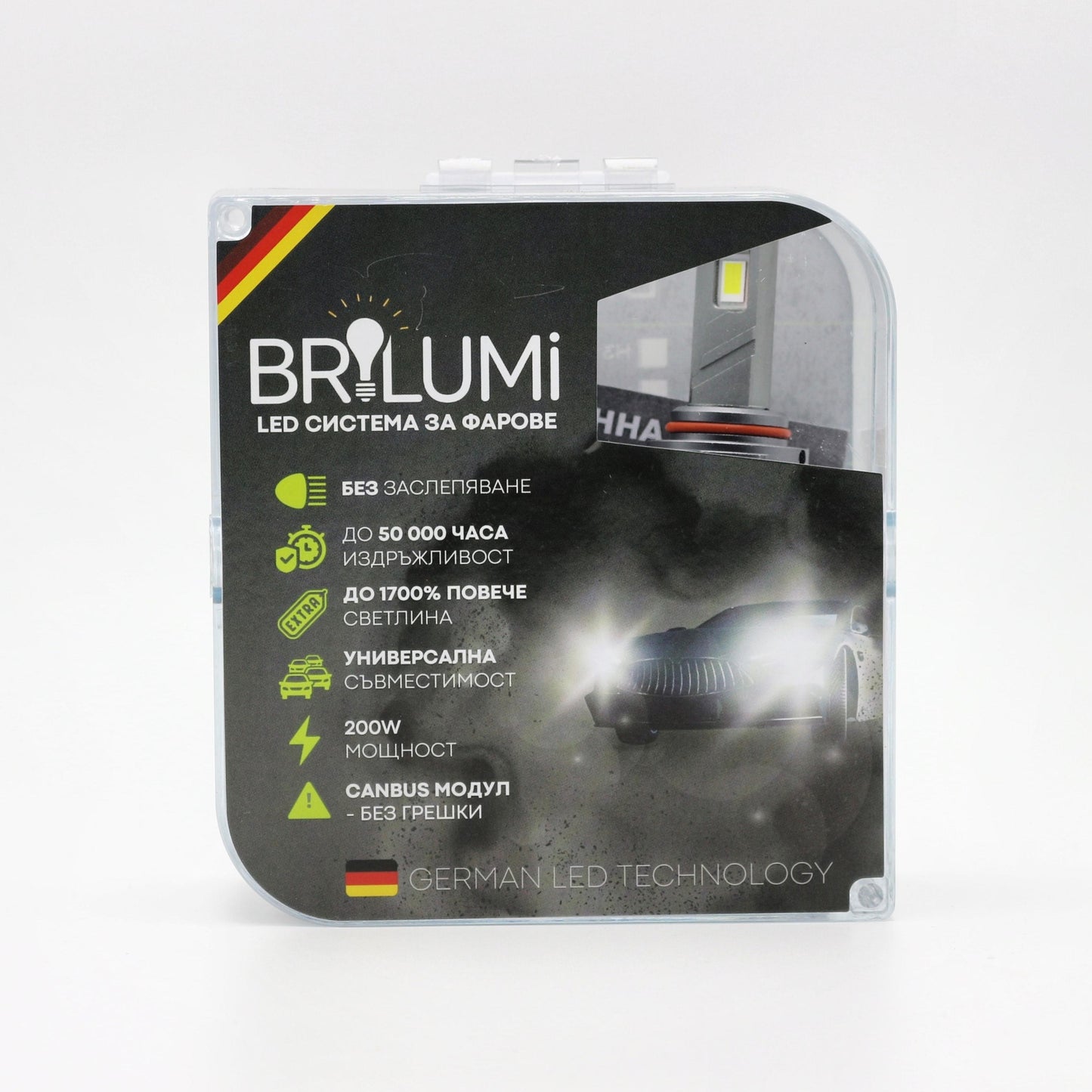 Becuri LED HIR2 BRILUMI ZENITH 200W CANBUS 6000K – Lumină Puternică