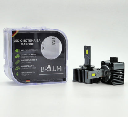Sistem LED pentru faruri D1S - BRILUMI XENITE - 100W - CANBUS 6000K