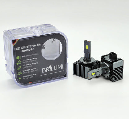 Sistem LED pentru faruri D1S - BRILUMI XENITE - 100W - CANBUS 6000K