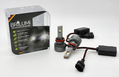 Becuri LED H8/H9/H11 BRILUMI ZENITH 200W CANBUS 6000K – Lumină Puternică