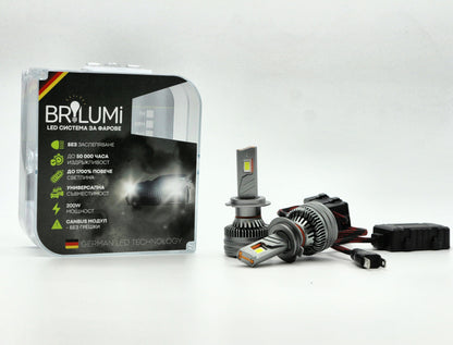 Becuri LED H7 BRILUMI ZENITH 200W CANBUS 6000K – Lumină Puternică