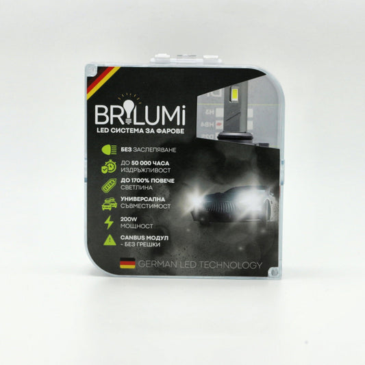 Becuri LED HB4 BRILUMI ZENITH 200W CANBUS 6000K – Lumină Puternică