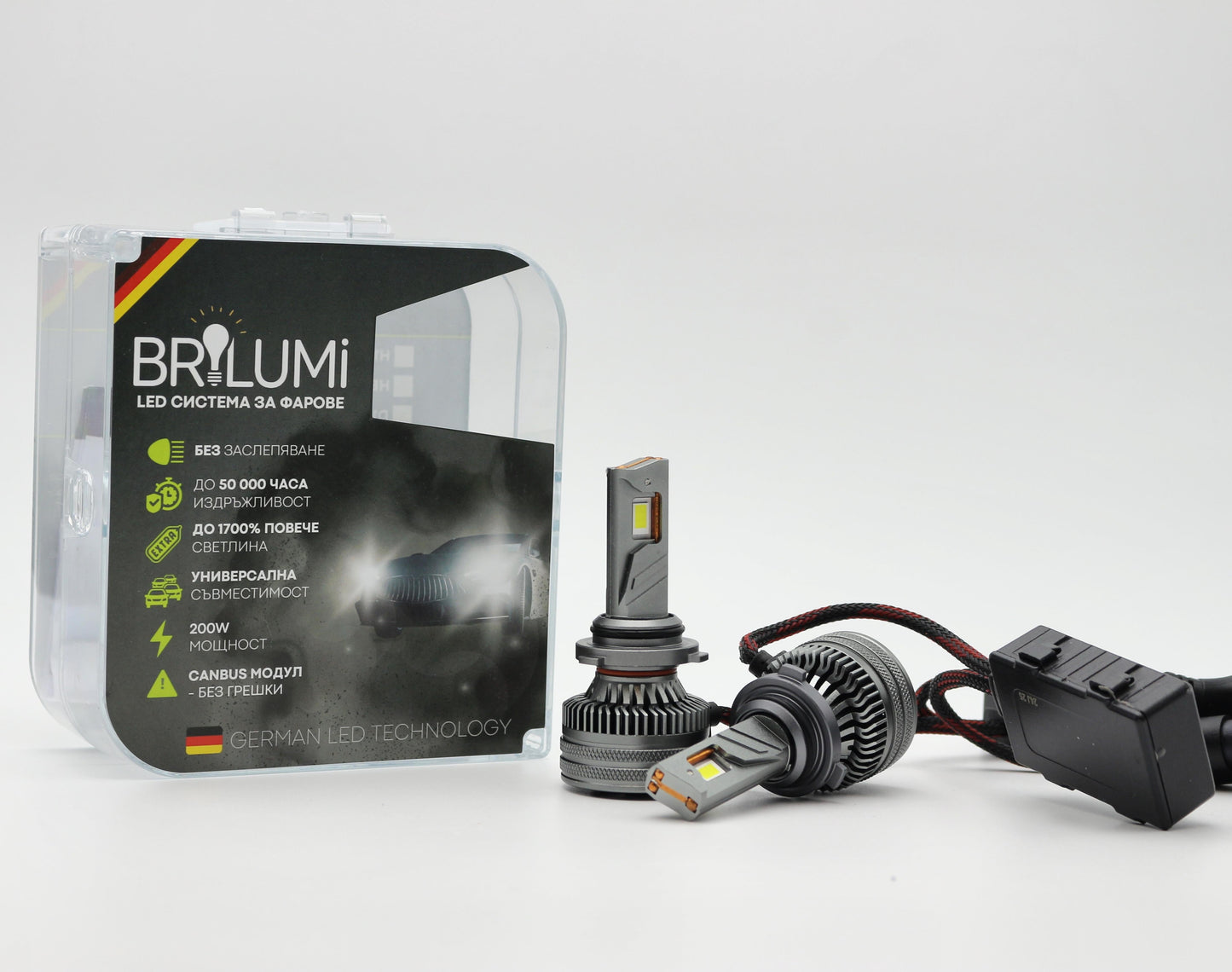 Becuri LED HB4 BRILUMI ZENITH 200W CANBUS 6000K – Lumină Puternică