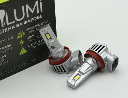 Sistem LED pentru faruri H8/H9/H11 - PLUG & PLAY - BRILUMI EVOLVE - 60W - CANBUS 6000K