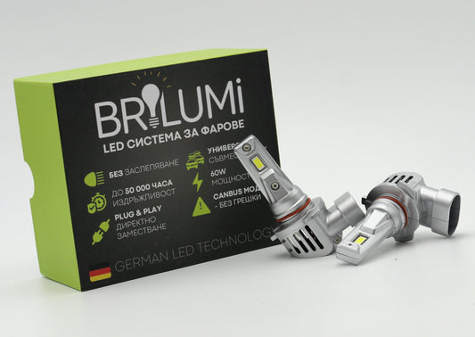Sistem LED pentru faruri HB3 - PLUG & PLAY - BRILUMI EVOLVE - 60W - CANBUS 6000K