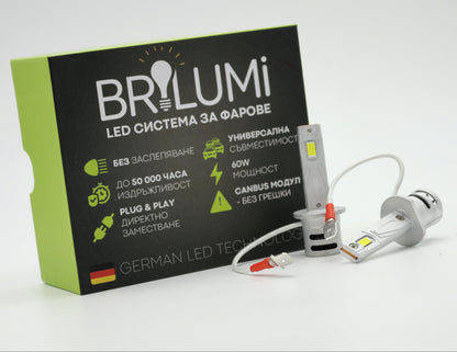 Sistem LED pentru faruri H1 - PLUG & PLAY - BRILUMI EVOLVE - 60W - CANBUS 6000K