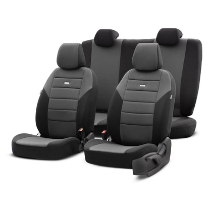 Set huse scaune Selectedfit One 101 – negru, pentru scaunele din față și din spate