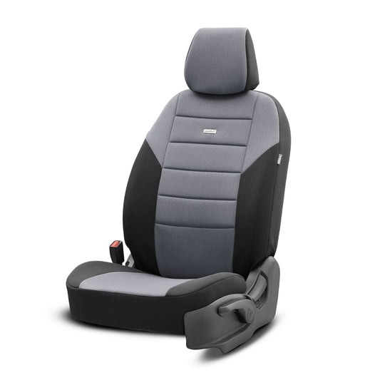 Set de huse pentru scaune Selectedfit One 102 – negru/gri, pentru scaunele din față și din spate