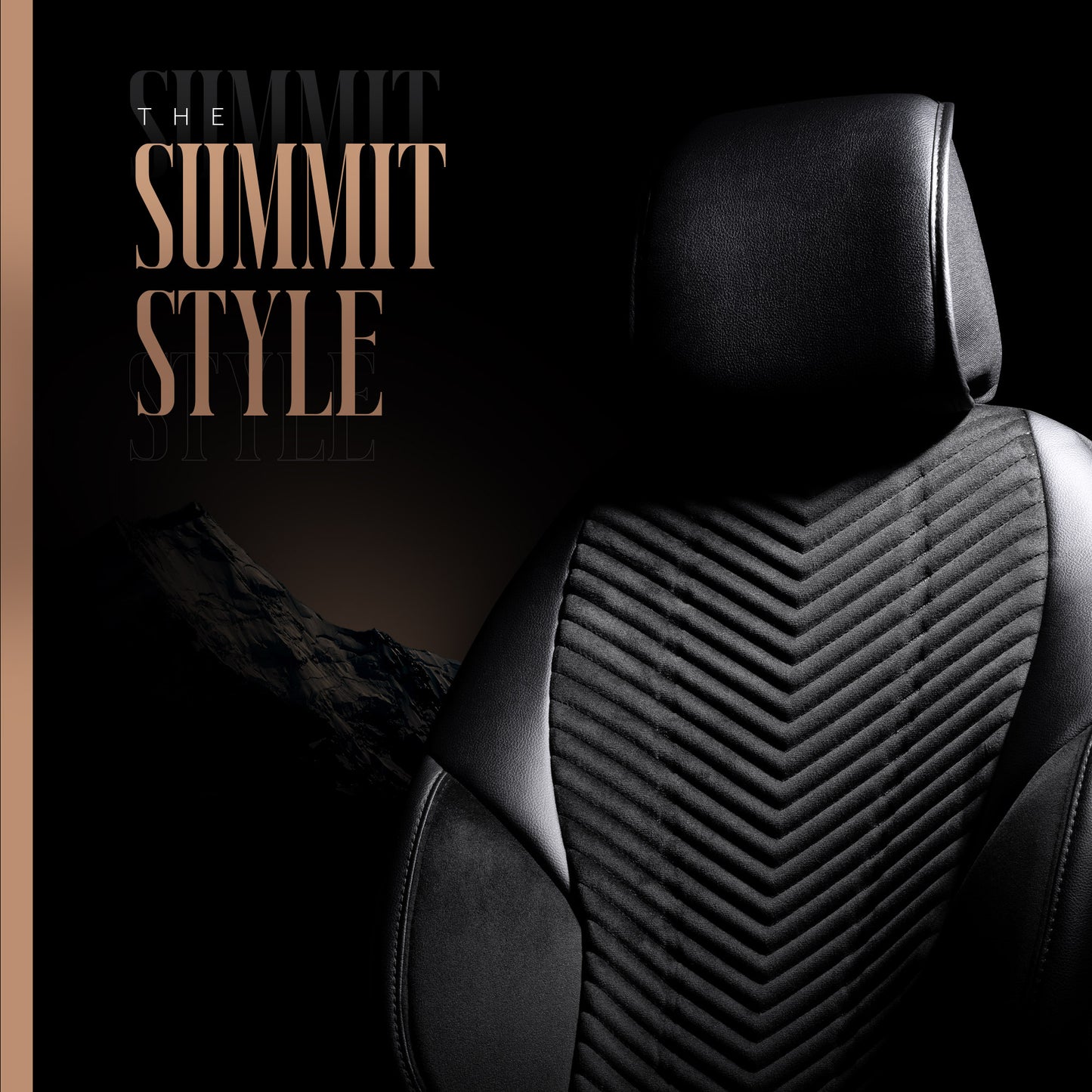 Set Tapițerie Lux Advanced – Alcantara, Negru, pentru Scaune Față și Spate