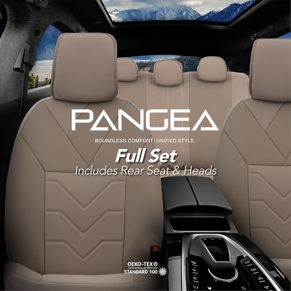 Set Tapițerie Lux Pangea – Piele ecologică, Bej, pentru Scaune Față și Spate