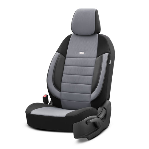 Set huse Selectedfit Pro 102 – Negru/gri, pentru scaunele din față și din spate