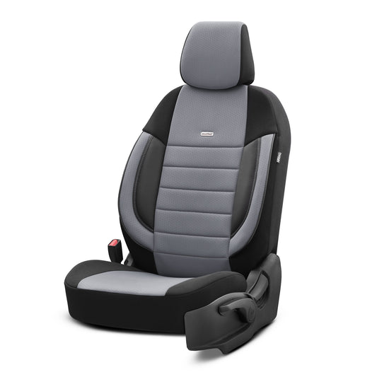 Set huse Selectedfit Pro 102 – Negru/gri, pentru scaunele din față și din spate