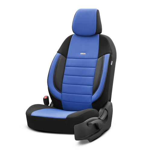 Set huse Selectedfit Pro 107 – Negru/albastru, pentru scaunele din față și din spate