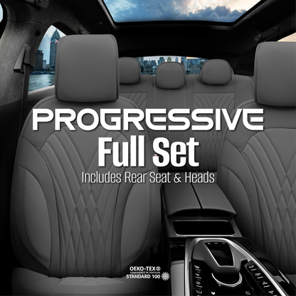 Set de tapițerie Progressive 103 – gri închis, pentru scaunele din față și din spate