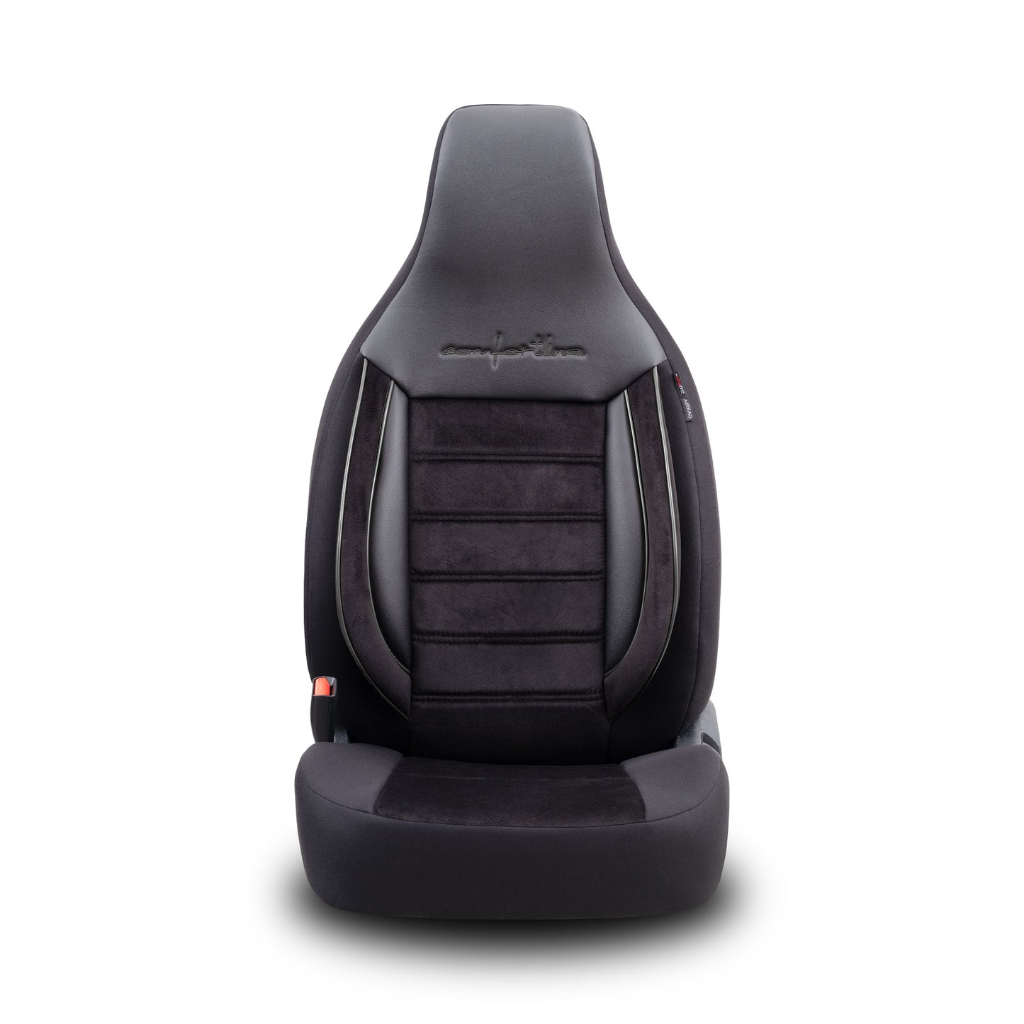 Set Tapițerie Comfortline City – Negru, cu Alcantara, pentru Scaune Față și Spate (Pentru mașini mici de oraș)