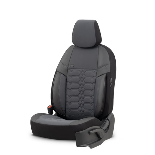 Set Tapițerie Elegance – Gri/Negru, Textil, pentru Scaune Față și Spate