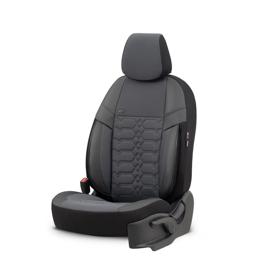 Set Tapițerie Elegance – Gri/Negru, Textil, pentru Scaune Față și Spate