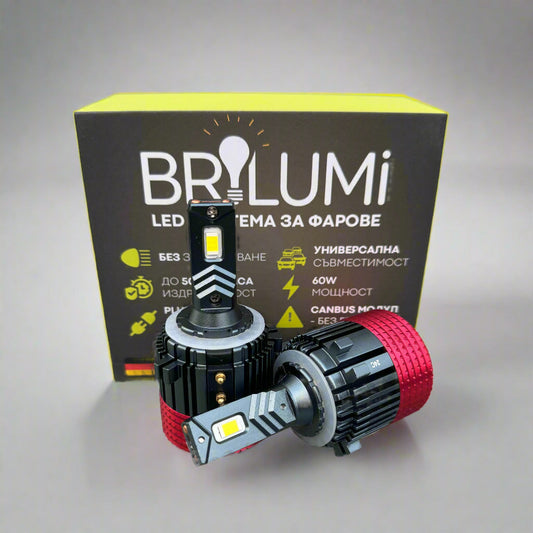 Sistem LED pentru faruri H7 pentru VW Golf 6/7/TOURAN/JETTA - PLUG & PLAY - BRILUMI EVOLVE - 60W - CANBUS 6000K