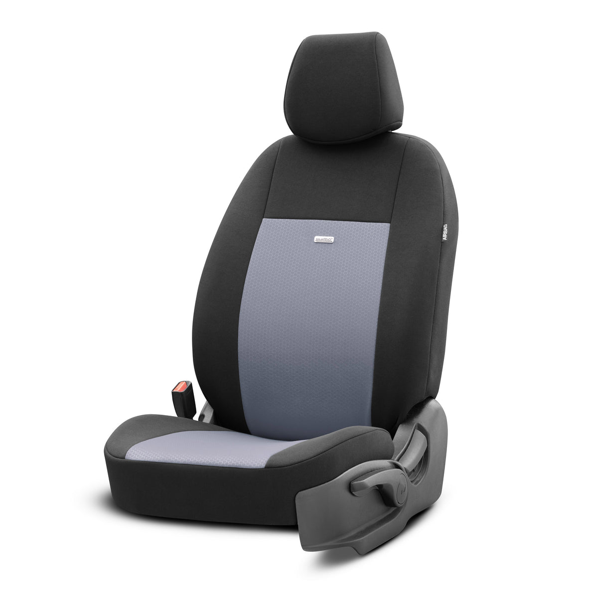 Set de huse Selectedfit Flex 102 – Negru/gri, pentru scaunele din față și din spate
