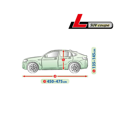 Husă pentru mașină Kegel Mobile mărimea L gri pentru SUV Coupe 450-475 cm