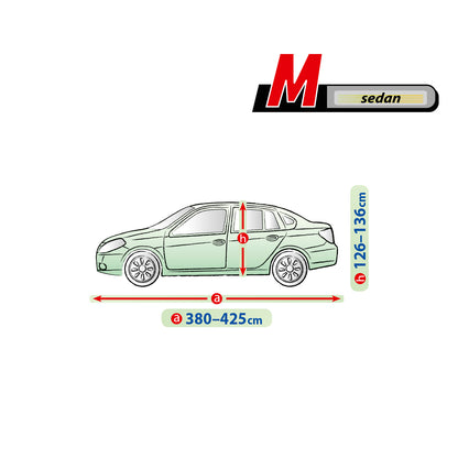 Husă pentru mașină Kegel Mobile mărimea M gri pentru Sedan 380-425 cm