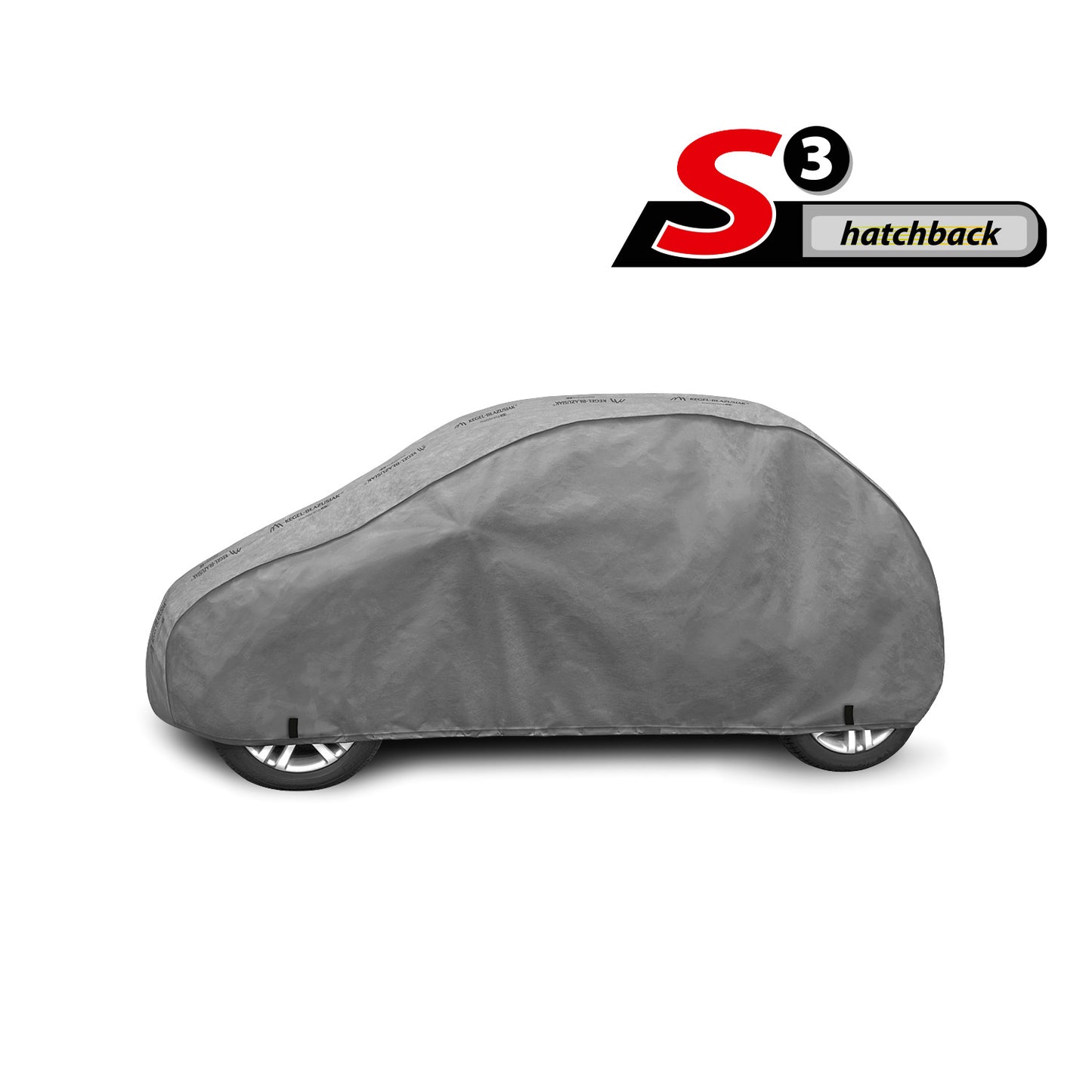 Husă pentru mașină Kegel Mobile mărimea S3 gri pentru Hatchback 335-355 cm