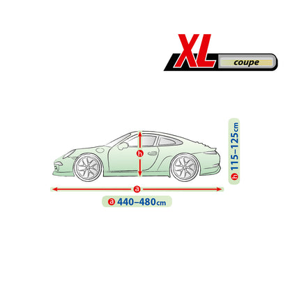 Husă pentru mașină Kegel Mobile mărimea XL gri pentru Coupe 440-480 cm