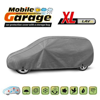Husă pentru mașină Kegel Mobile mărimea XL gri pentru VAN 443-463 cm