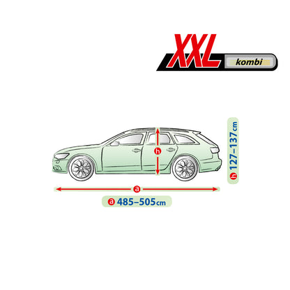 Husă pentru mașină Kegel Mobile mărimea XXL gri pentru Combi 485-505 cm