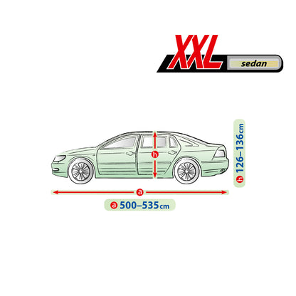 Husă pentru mașină Kegel Mobile mărimea XXL gri pentru Sedan 500-535 cm