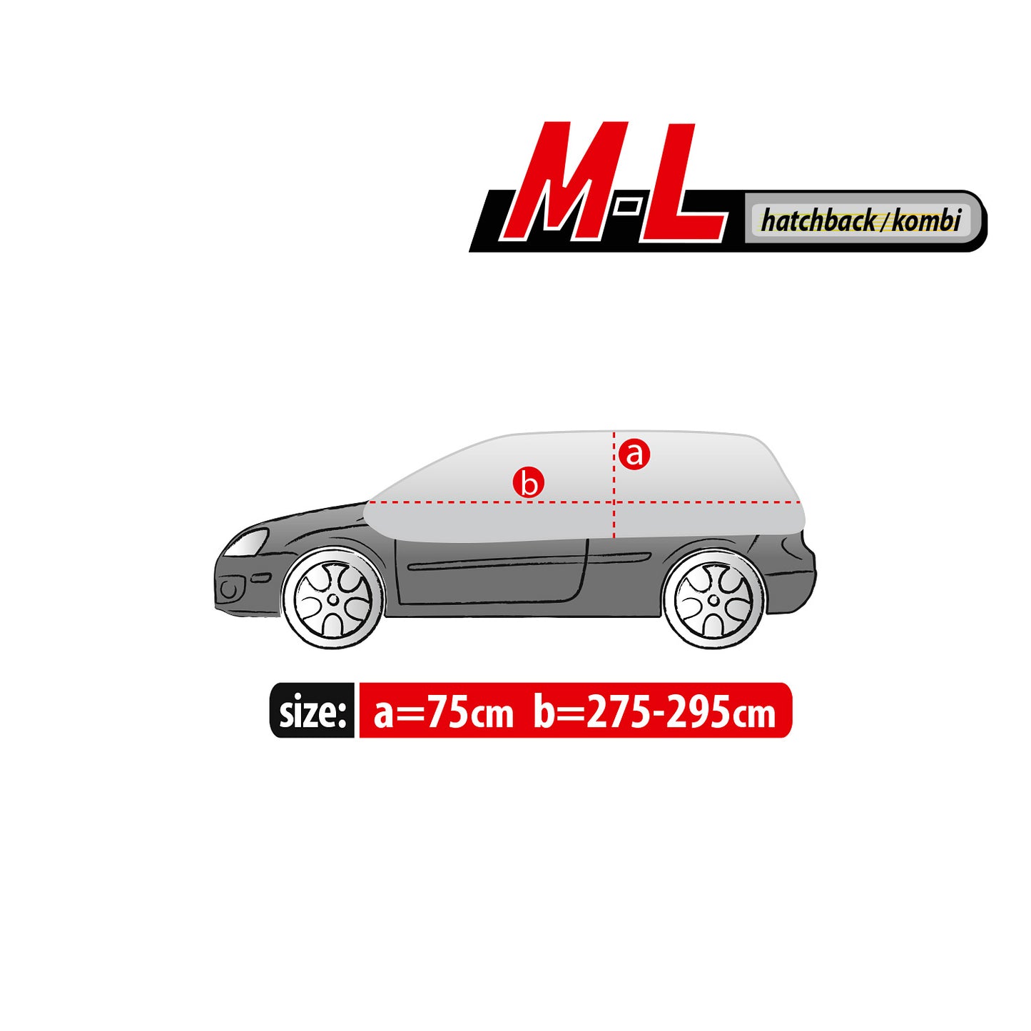 Husă Kegel Optimal M-L pentru plafon și geamuri – hatchback/combi