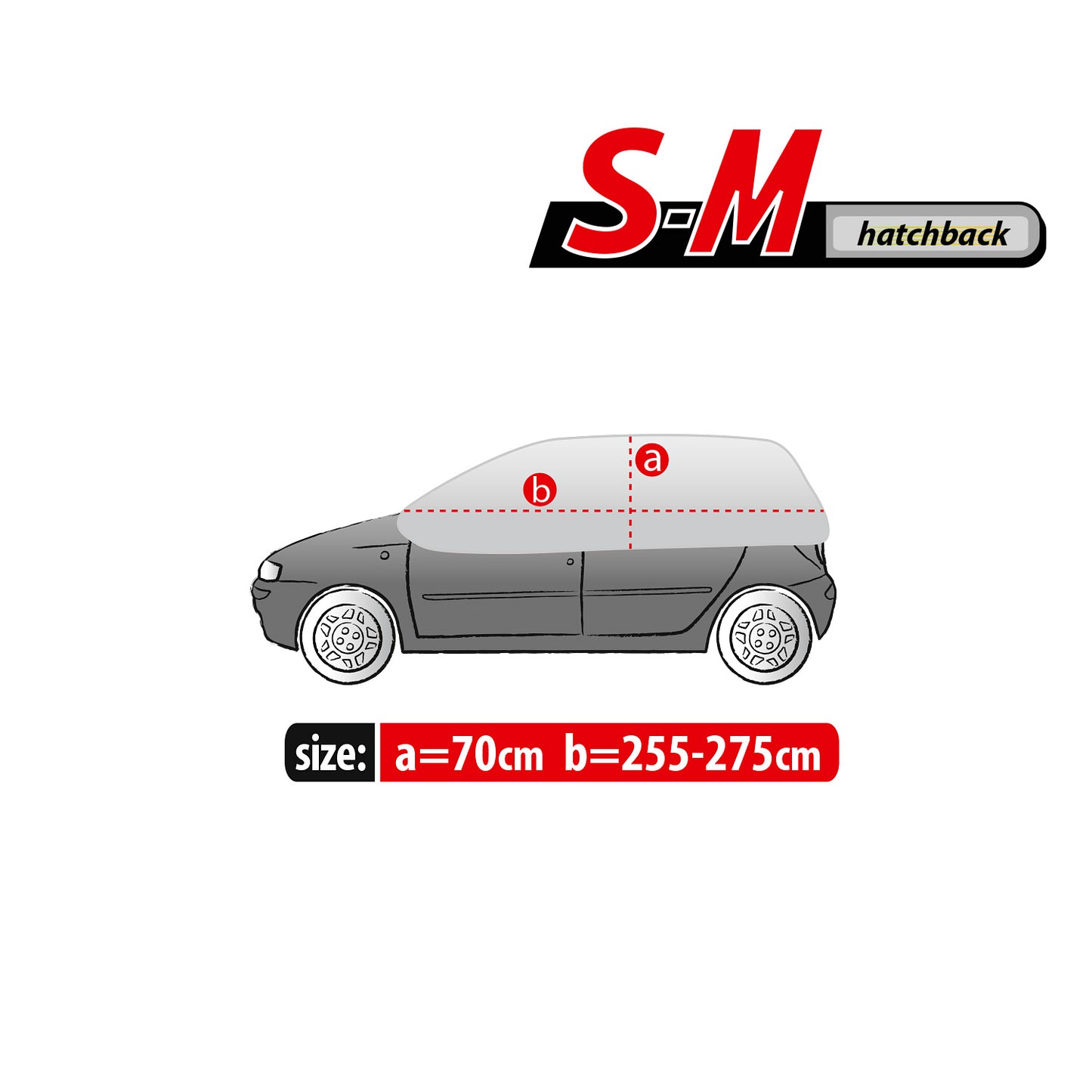 Husă Kegel Optimal S-M pentru plafon și geamuri – hatchback