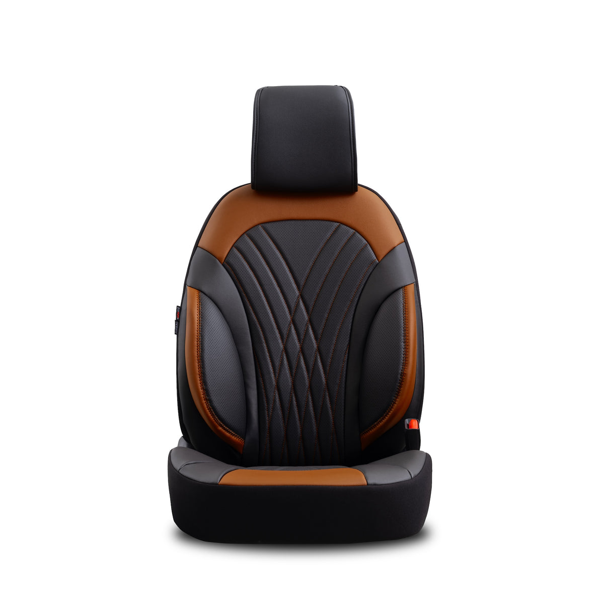 Set de tapițerie Progressive 108 - negru/maro caramel, pentru scaunele din față și din spate