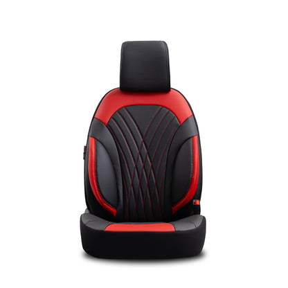 Set huse Progressive 104 – negru/roșu, pentru scaunele din față și din spate